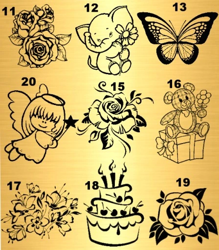 Złoty Łańcuszek Nieskończoność Celebrytka Grawer