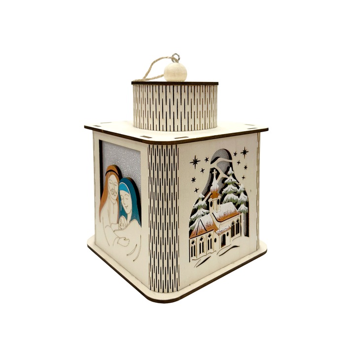 Lampion na roraty, lampion adwentowy dla dzieci Lampion świąteczny z LED