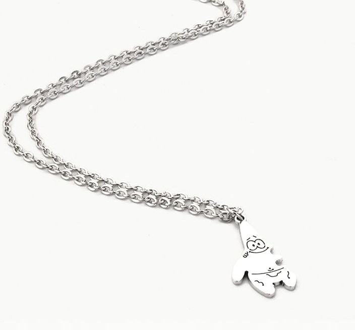 Naszyjniki Srebrny dla Przyjaciół Przyjaciółek BEST FRIENDS SpongeBob