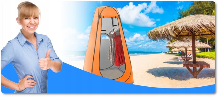 3W1 Namiot Plażowy Przebieralnia Toaleta WC Kabina Prysznic Kempingowy 185c