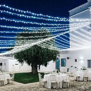 LAMPKI CHOINKOWE 1000 LED BIAŁE ZIMNE IP44 68 M 8 TRYBÓW NA CHOINKĘ