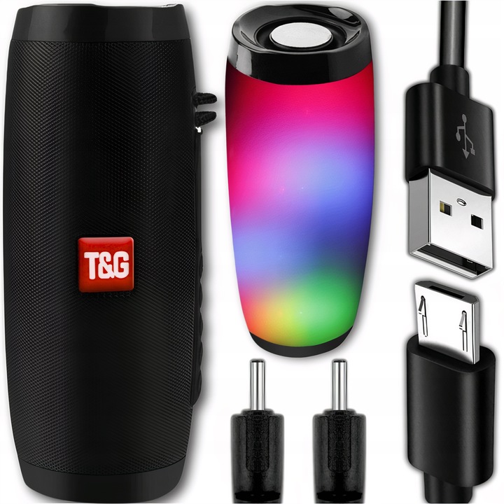 Głośnik Bluetooth BOOMBOX Mobilny USB RADIO LED MP3 Bezprzewodowy Przenośny