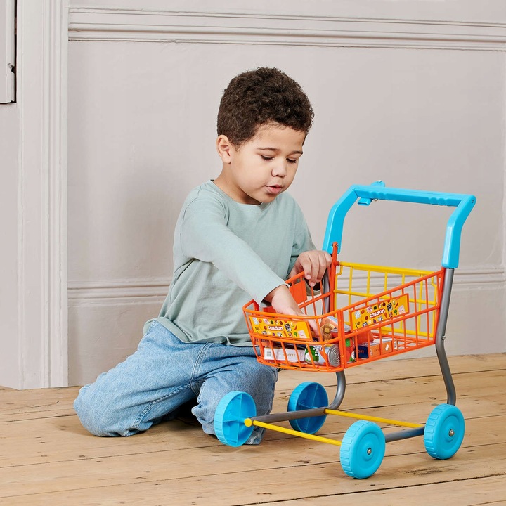 WÓZEK SKLEPOWY NA ZAKUPY DLA DZIECI KOSZYK AKCESORIA 50 CM CASDON