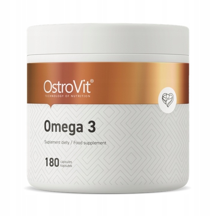 OstroVit Omega 3 180 kapsułek WITAMINY KWASY TŁUSZCZOWE