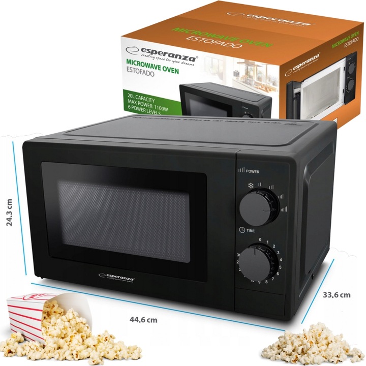 MIKROFALÓWKA WOLNOSTOJĄCA 20L KUCHENKA MIKROFALOWA 700W