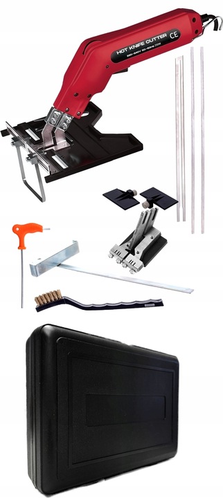 Nóż Termiczny do Styropianu 250W 600°C Żłobiarka Wycinarka + 3 OSTRZA