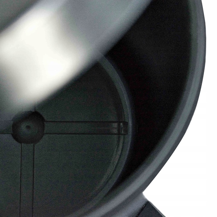 Kosz na śmieci łazienkowy pojemnik czarny elegancki wytrzymały uniwersalny