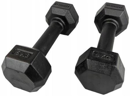 ŻELIWNA HANTLA HEXAGONALNA HEX 2x5 KG ZESTAW