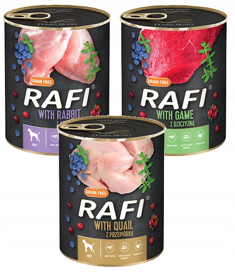 DOLINA NOTECI Rafi dla psa mix smaków 30x800g