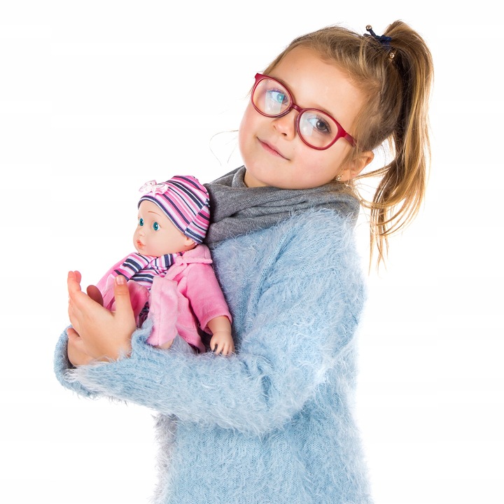 LALKA INTERAKTYWNA BOBAS KINDERPLAY MÓWI ŚMIEJE SIĘ PŁACZE UBRANKA