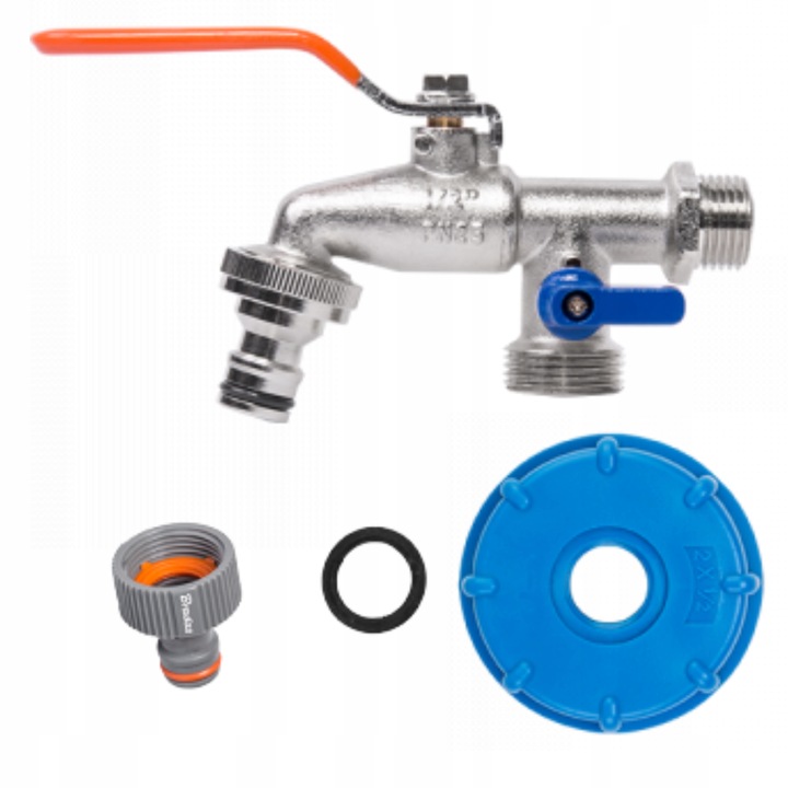 Zawór MAUSER IBCS60-KK0512 KRAN 2x GZ 3/4 + 2 nyple