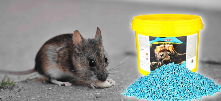 TRUTKA NA SZCZURY I MYSZY STRONG 5KG GRANULAT