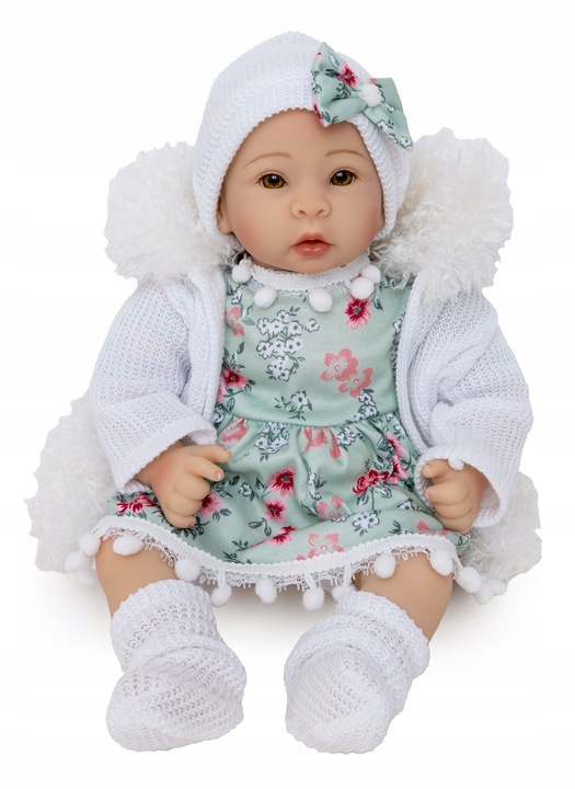 Lalka bobas interaktywna DUŻA REALISTYCZNA PACHNĄCA zestaw SMOCZEK PAMPERS