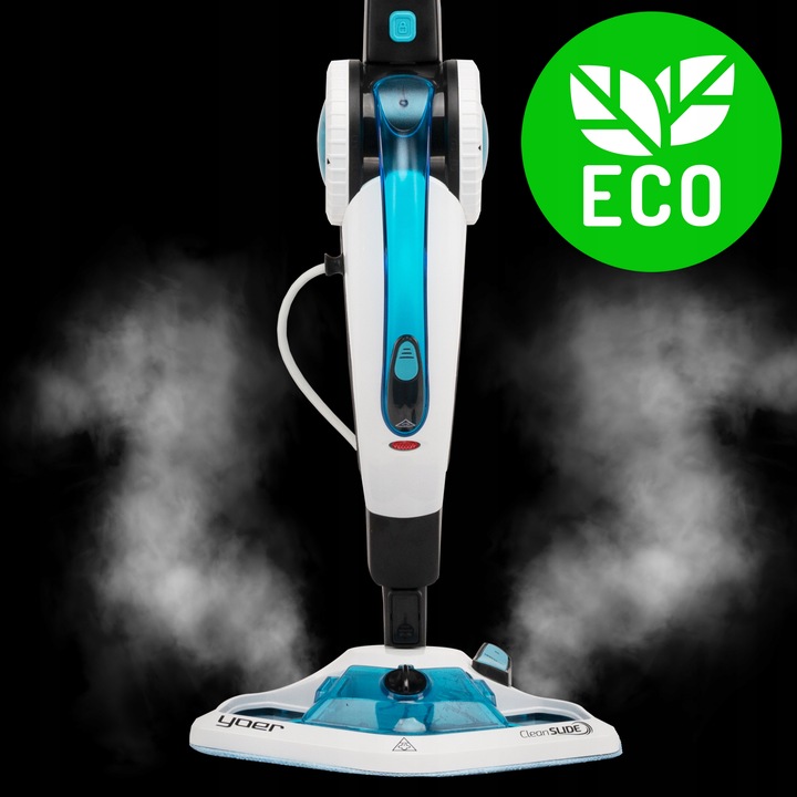 18w1 Mop parowy Myjka parowa Yoer 2100W FILTR +Dozownik płynu +21 ELEMENTÓW