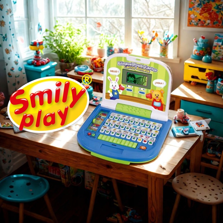 Komputerek dziecięcy laptop dla dzieci interaktywny edukacyjny komputer