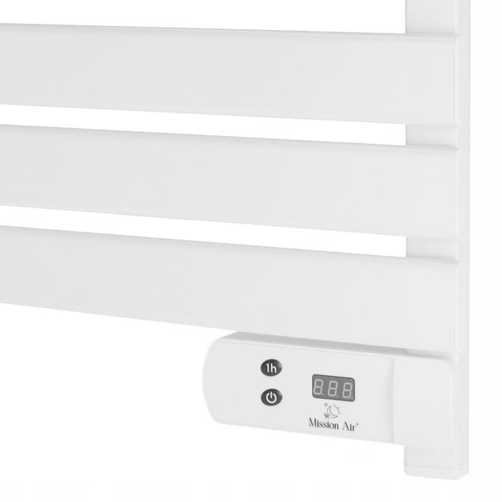 MAŁY GRZEJNIK ŁAZIENKOWY ELEKTRYCZNY drabinka suszarka timer BIAŁY 150W