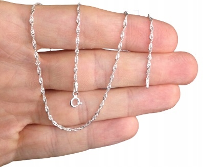 Łańcuszek Srebrny KOMUNIA KRZYŻYK Srebrny 925 KOMUNIJNY (na PREZENT)