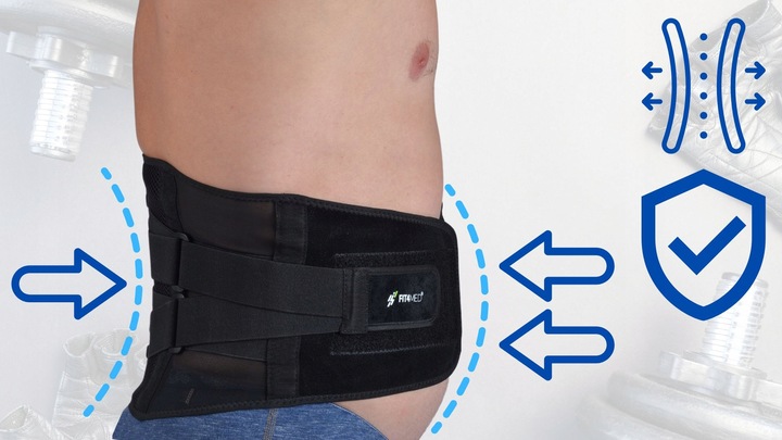 PAS LEDZIOWY na kręgosłup lędźwiowy na dyskopatię ORTOPEDYCZNY do pracy XL