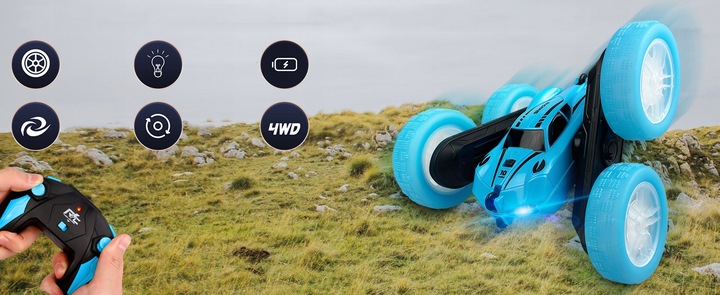 SAMOCHÓD ZDALNIE STEROWANY RC RĘKĄ GESTY PILOT AUTO 4X4 DUŻE KOŁA 360