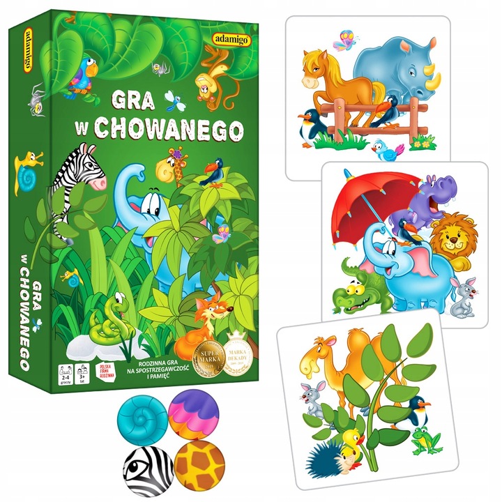 Gra W Chowanego Rodzinna Na Spostrzegawczość 3+ Adamigo 07694