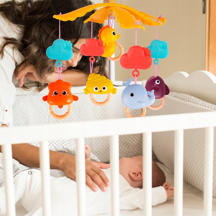 KARUZELA KARUZELKA DO ŁÓŻECZKA Z PROJEKTOREM TIMER POZYTYWKA DLA DZIECKA