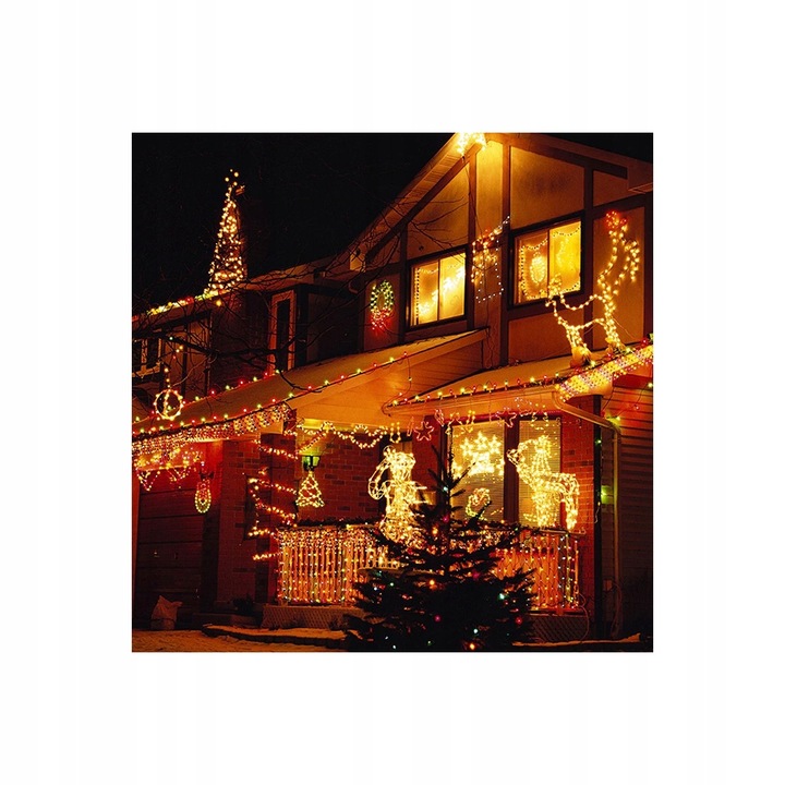 LAMPKI CHOINKOWE Z PROGRAMATOREM 1000 LED timer Oświetlenie świąteczne