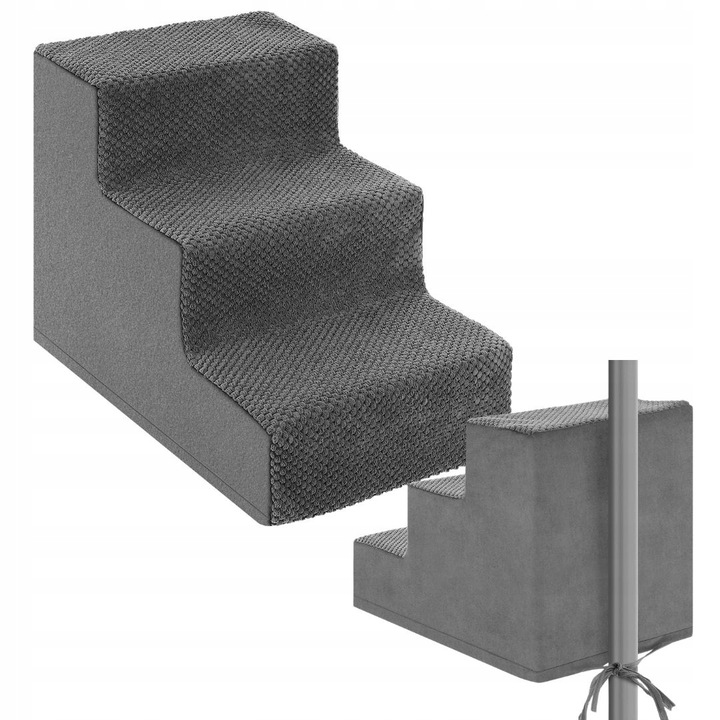 Schody Schodki Dla Psa Rampa Podest do Łóżka 3 Stopnie Bezpieczne Lovedog