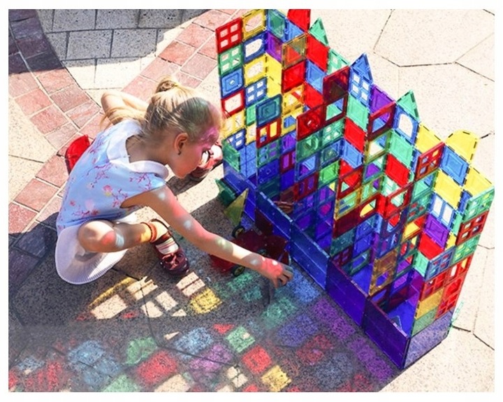 Klocki Magnetyczne 3D Układanka Edukacyjna 70 elementów