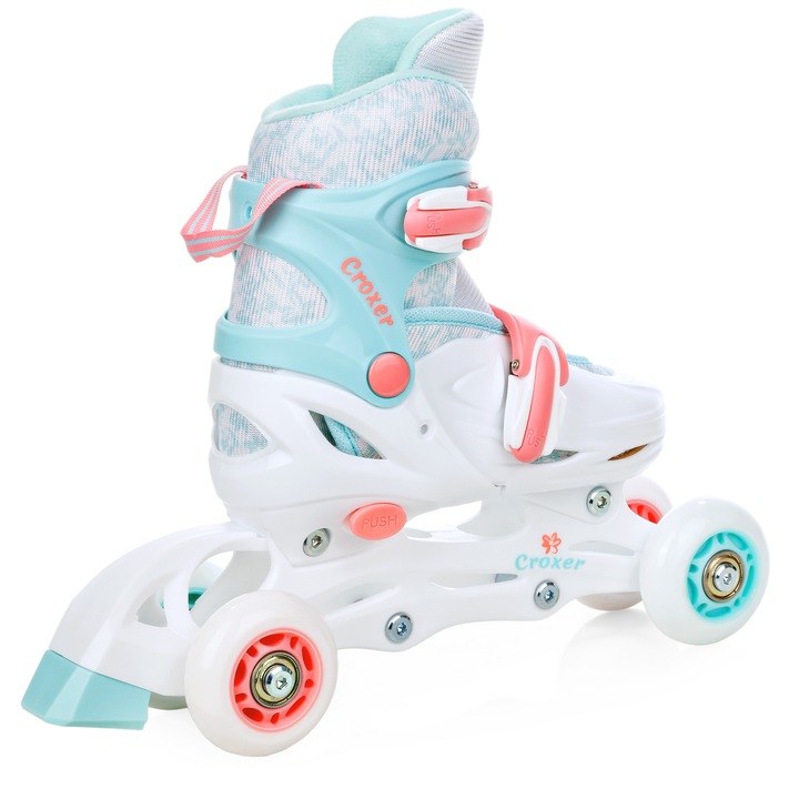 Rolki-Wrotki Regulowane 3w1 Croxer Inez 26-29 LED