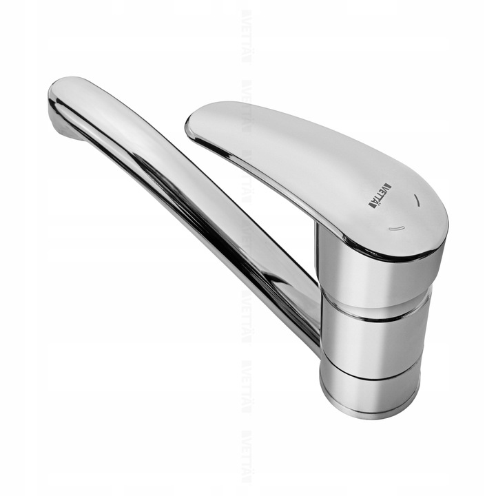 Bateria umywalkowa kuchenna nablatowa długi kran do zlewu chromowa VETTÄ