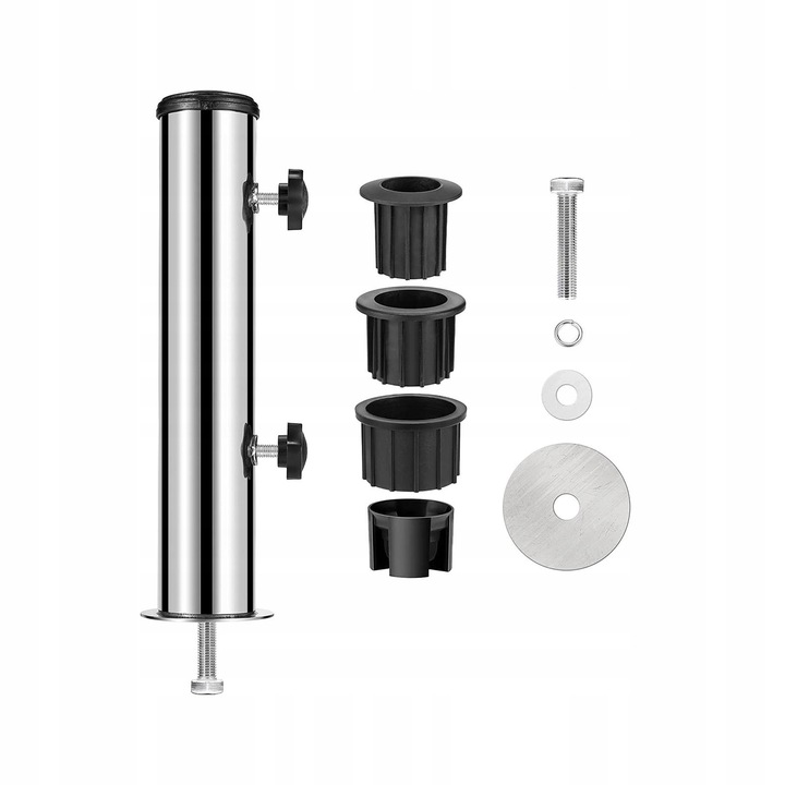 Podstawa parasola Stojak Rurka pasuje do 6 cm słupka Stal do podwórka