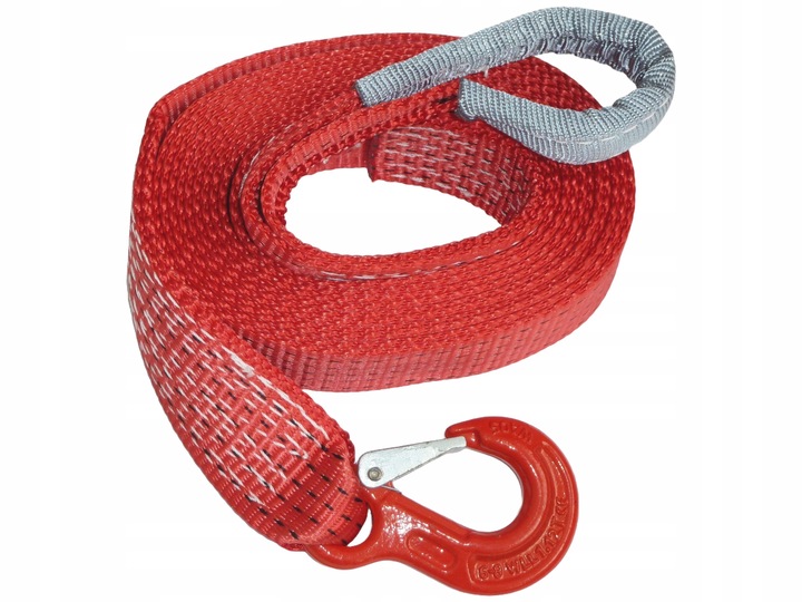 Linka holownicza 7,5t 50mm 5m taśma do holowania hak ucho