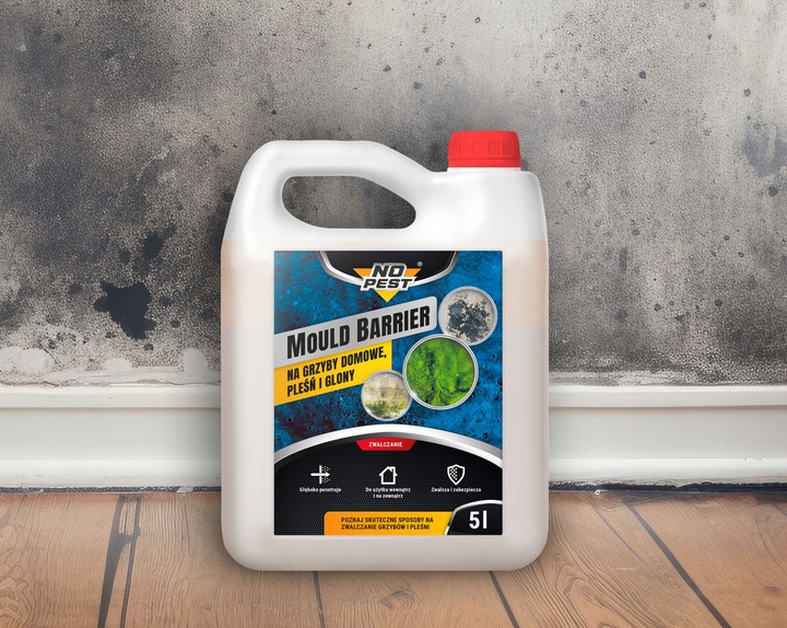 PREPARAT ŚRODEK DO ZWALCZANIA GRZYBA DOMOWEGO PLEŚNI I GLONÓW NO PEST 5L