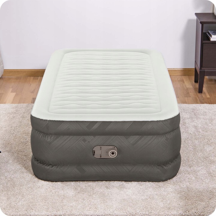 Materac Dmuchany Jednoosobowy do Spania z Pompką 230V Bestway