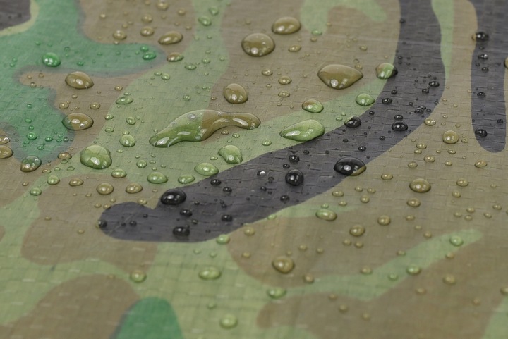 PLANDEKA 4X5 m TARP MORO MASKUJĄCA KAMUFLAŻOWA WZMACNIANA MOCNA PŁACHTA