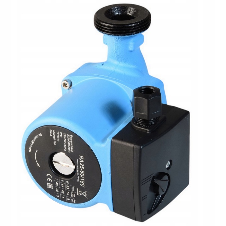 POMPA OBIEGOWA RA 25/60 180 CYRKULACYJNA DO CENTRALNEGO OGRZEWANIA C.O CWU