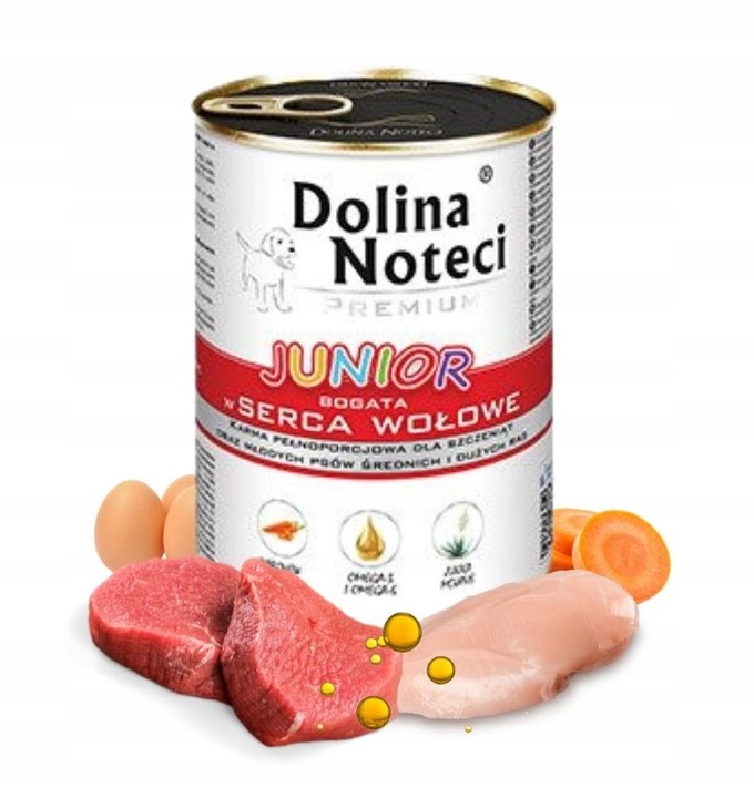 DOLINA NOTECI Premium Mokra karma JUNIOR MIX 4 smaków 12x400g