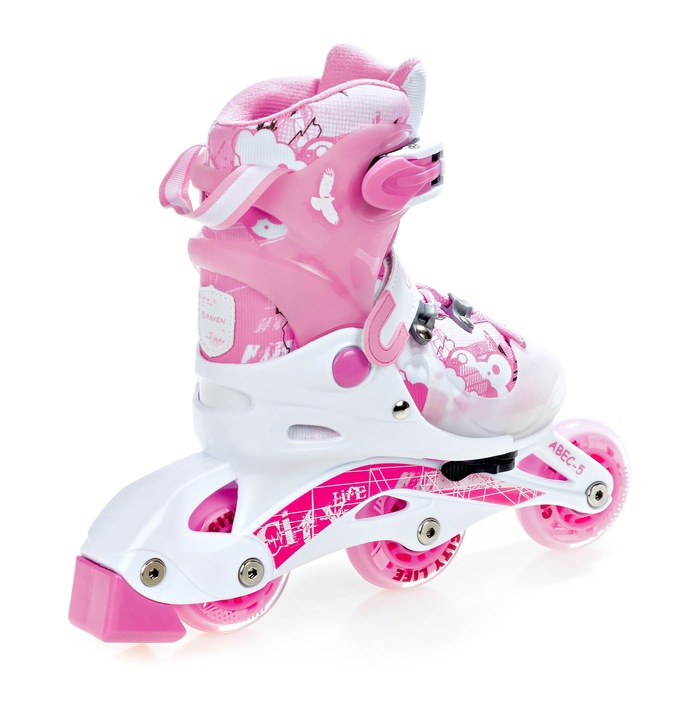 Rolko-Wrotki 3w1 Regulowane RAVEN Princess 26-29 Kauczuk