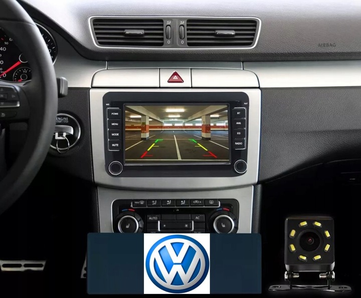RADIO 2DIN NAWIGACJA GPS VW PASSAT GOLF SUPERB TOURAN TIGUAN CADDY ANDROID