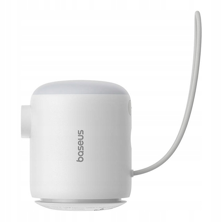 Baseus Mini Kompresor Przenośna Pompka Lampka LED USB-C 230L/min 3500kPA