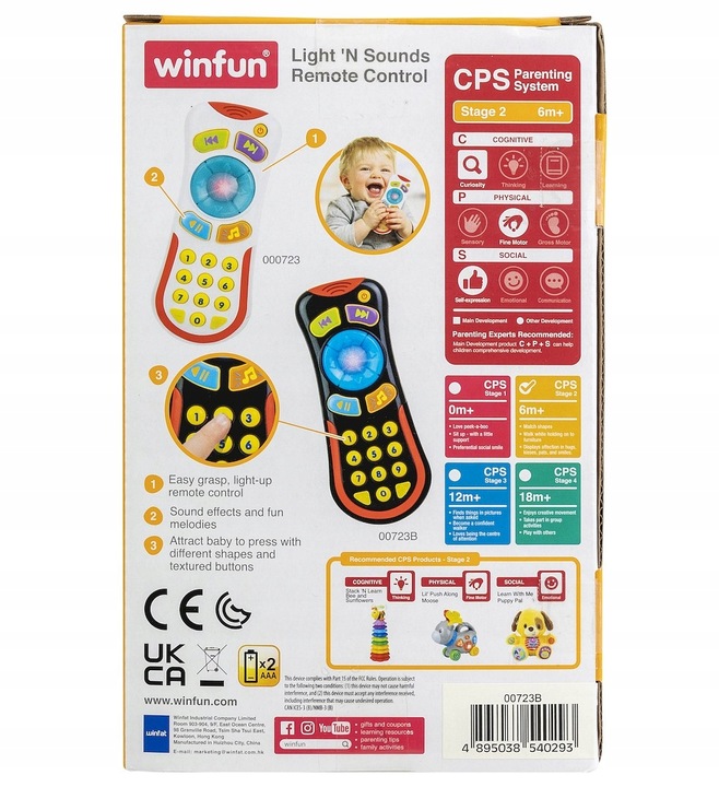 SMILY PLAY Edukacyjny interaktywny pilot TV czarny