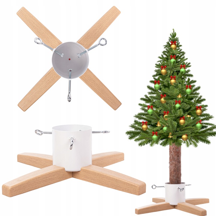 Stojak CHOINKOWY metalowy pod na choinkę podstawka drzewko pojemnik