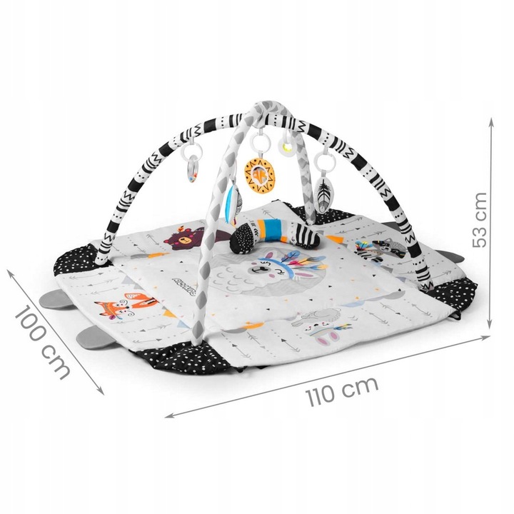 DUŻA MATA EDUKACYJNA INTERAKTYWNA 3w1 MIĘKKA XXL IDEALNA JAKO PREZENT