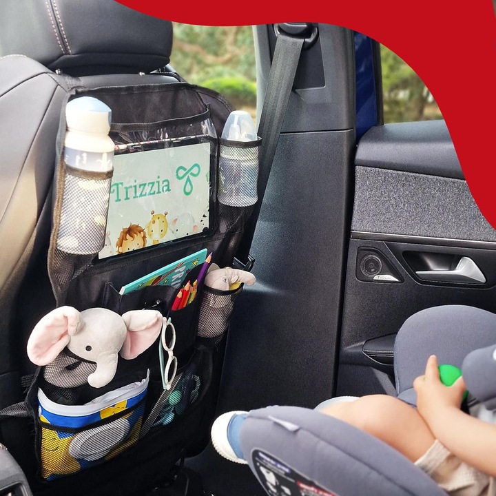 ORGANIZER SAMOCHODOWY DO AUTA NA OPARCIE DO AUTA NA FOTEL + UCHWYTY GRATIS
