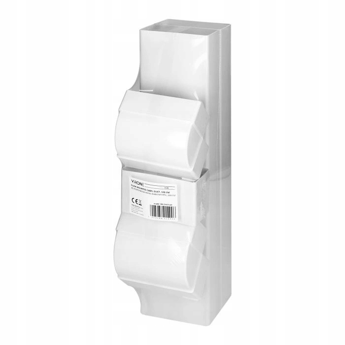 Kanał Telewizyjny Przepust Kablowy RTV Podtynkowy 5x Elementów 100 cm Biały