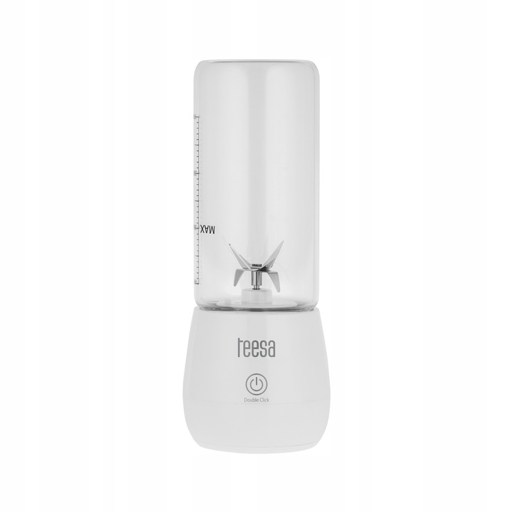 BLENDER PERSONALNY TEESA WHITE MAŁY PRZENOŚNY NA USB AKUMULATOR 100W