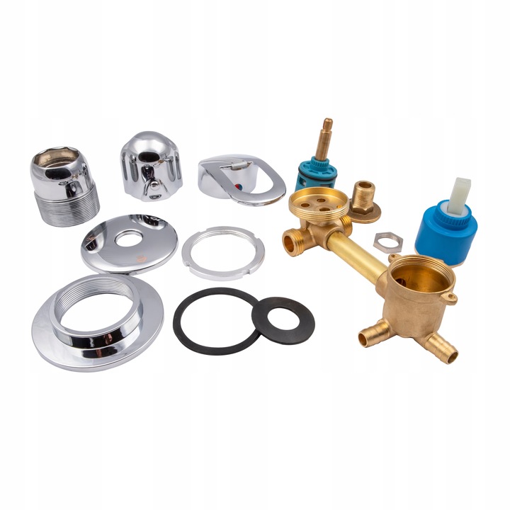 BATERIA DO KABINY Z HYDROMASAŻEM ZABUDOWANEJ MIESZACZ ZAWÓR 10 CM 3 FUNKCJE