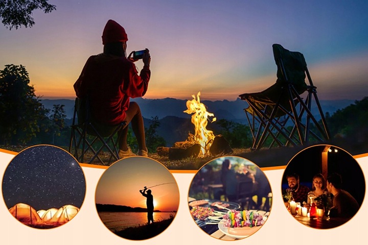 LAMPA LAMPKA LED TURYSTYCZNA AKUMULATOR KEMPINGOWA DO NAMIOTU ŁADOWANA USB