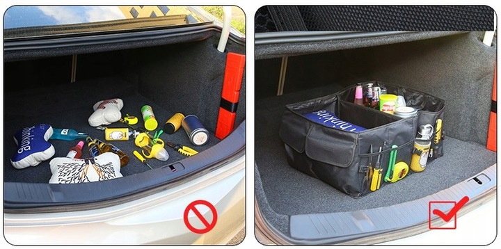MEGA DUŻY ORGANIZER SAMOCHODOWY KUFER TORBA DO BAGAŻNIKA SAMOCHODOWEGO AUTA