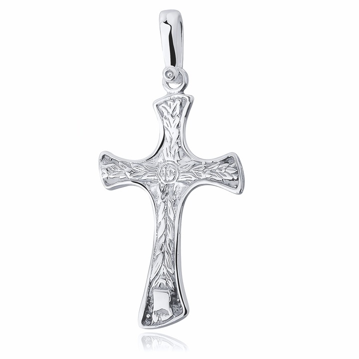 DUŻY SREBRNY WISIOREK KRZYŻ KRZYŻYK RODOWANY